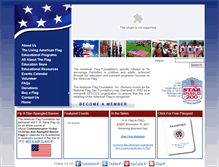 Tablet Screenshot of americanflagfoundation.org